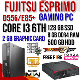 Fujitsu Esprimo Desktop PC | Core i3 6th Gen | 8GB DDR4 RAM | 120GB SSD + 500GB HDD | 2GB Graphics Card