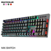 HP GK100 RGB Mechanical Gaming Keyboard – LED Backlit, Blue Switches, Anti-Ghosting, Wired USB