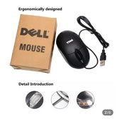 Dell & HP Wired Mouse – High-Quality Optical Mouse for PC & Laptop