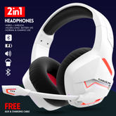 Wireless Bluetooth Gaming Headphones – 7.1 Surround Sound, HiFi Bass & RGB Lights (Wired/Wireless, Detachable Mic)