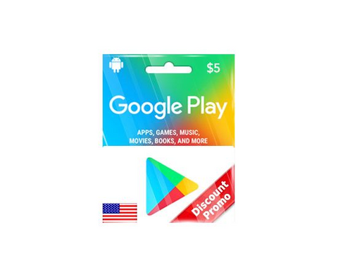 $5 Google Play Gift Card USA (Instant Delivery)