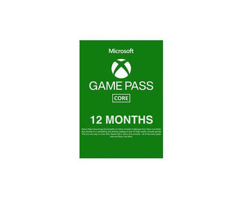 Xbox 12 month core membership code