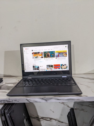 Lenovo Chromebook 300e X360 2-in-1 – Touchscreen Laptop/Tablet with Free Stylus Pen (4GB RAM, 32GB Storage, Play Store Support)
