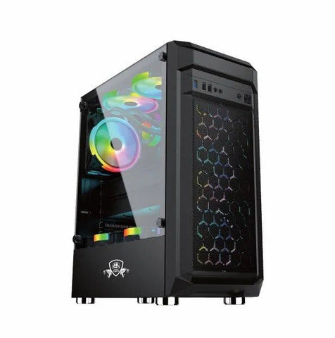 RGB Gaming PC – Core i7 4th Gen | 16GB RAM | 128GB SSD + 500GB HDD | GTX 1050 Ti 4GB | H81 Motherboard | 4 RGB Fans