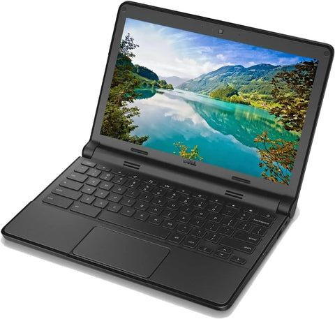 Dell Chromebook 11.6" – Windows 10 Pro, 16GB SSD + 128GB SD Support, HDMI, WiFi, Webcam, MS Office