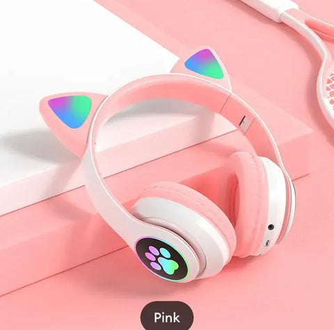 STN28 Wireless Bluetooth Headphones – Cute Rabbit Design with Stereo Sound (Bluetooth 5.0)