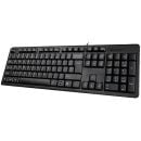 A4Tech KK-3 Wired Multimedia Keyboard – FN Keys, Slim Design, USB Plug & Play
