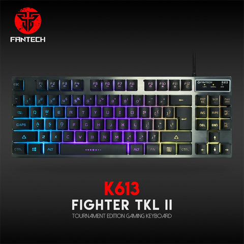 Semi-Mechanical RGB Gaming Keyboard – Backlit, Ergonomic Design, USB Wired