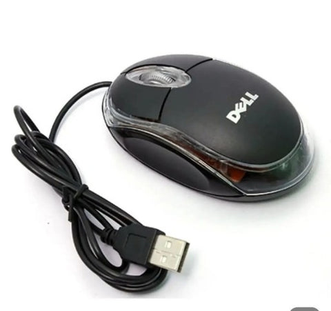 Dell & HP Wired Mouse – High-Quality Optical Mouse for PC & Laptop