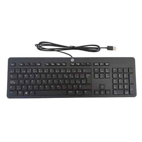 HP Wired USB Slim Business Keyboard – 100% Original, For PC & Laptop | Blendzii Outleex®