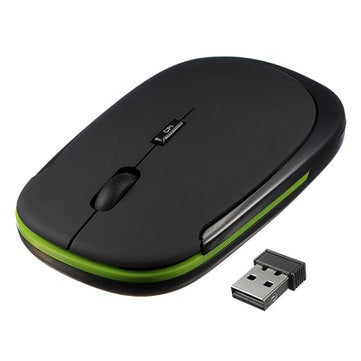 Wireless Mouse 2.4GHz – USB Nano Receiver, High Precision, 4 Buttons, Plug & Play