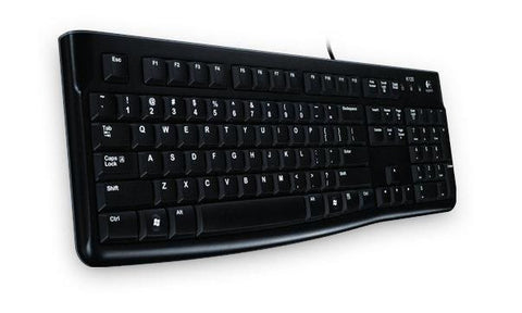 Logitech K120 Wired USB Keyboard – Ergonomic Design, Quiet & Comfortable Typing