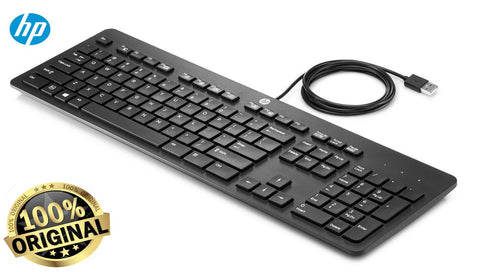HP Wired USB Slim Business Keyboard – 100% Original, For PC & Laptop | Blendzii Outleex®