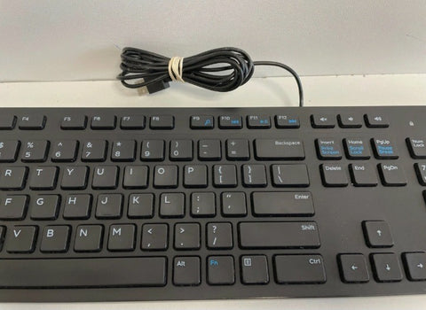Dell Slim Wired USB Keyboard – 100% Original, Perfect for PC & Laptop