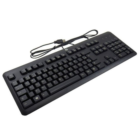 HP & Dell Wired USB Slim Keyboard – 100% Original, Perfect for PC & Laptop