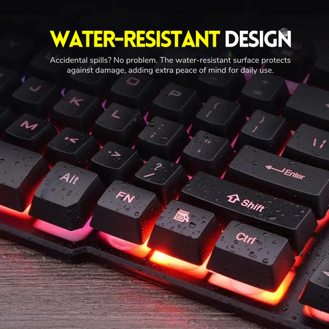 87-Key TKL RGB Gaming Keyboard – Semi-Mechanical, Compact, Backlit, Anti-Ghosting, USB Wired