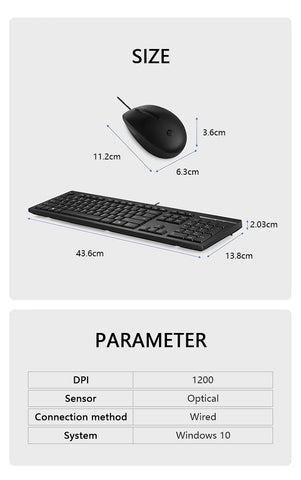 HP USB Slim Business Keyboard – Wired, Ergonomic & Compact for PC & Laptop