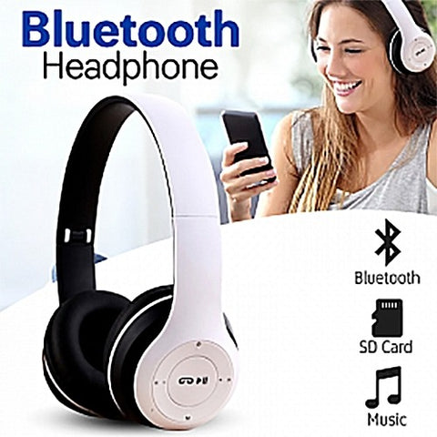 P47 Wireless Bluetooth Headphones – Foldable Headset with Mic, FM & TF Support