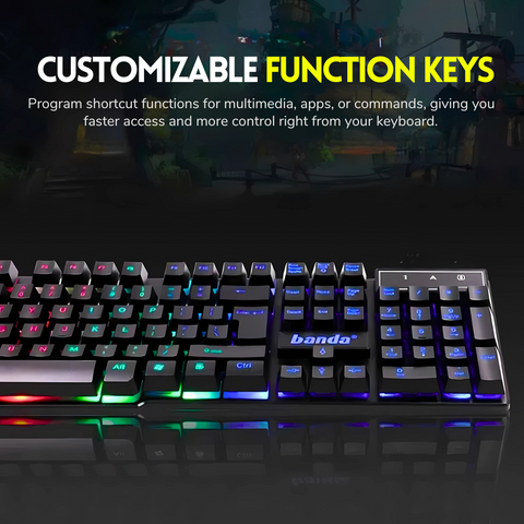 87-Key TKL RGB Gaming Keyboard – Semi-Mechanical, Compact, Backlit, Anti-Ghosting, USB Wired
