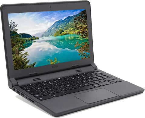 Dell Chromebook 11.6" – Windows 10 Pro, 16GB SSD + 128GB SD Support, HDMI, WiFi, Webcam, MS Office