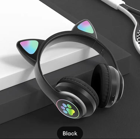 STN28 Wireless Bluetooth Headphones – Cute Rabbit Design with Stereo Sound (Bluetooth 5.0)