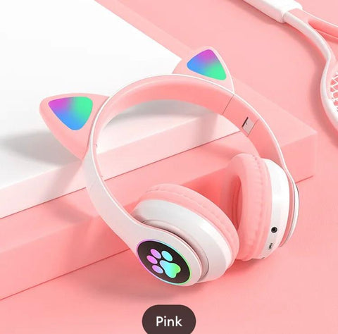 STN28 Wireless Bluetooth Headphones – Cute Rabbit Design with Stereo Sound (Bluetooth 5.0)