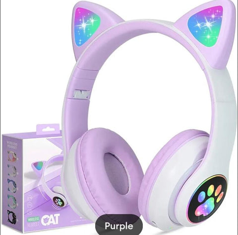 STN28 Wireless Bluetooth Headphones – Cute Rabbit Design with Stereo Sound (Bluetooth 5.0)