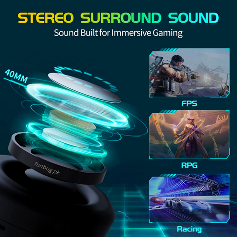 SOMIC RGB Gaming Headset – Stereo Bass, Noise-Reducing Mic, 3.5mm Wired (PC, PS4/PS5, Xbox, Mobile)