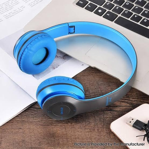 P47 Wireless Bluetooth Headphones – Foldable Headset with Mic, FM & TF Support