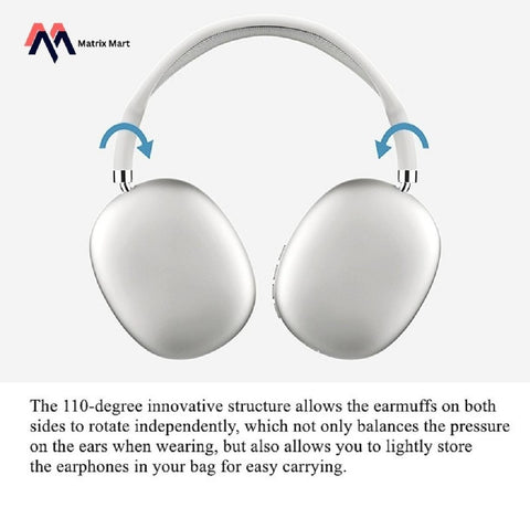 P9 Wireless Bluetooth Headphones – Noise-Cancelling Stereo Headset with Mic
