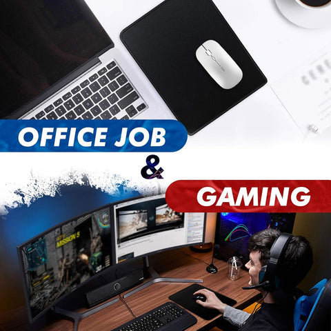 RGB Gaming Mouse with High-Quality Red Mousepad – 7-Color LED, USB Wired, No Side Buttons
