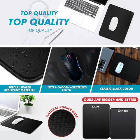 RGB Gaming Mouse with High-Quality Red Mousepad – 7-Color LED, USB Wired, No Side Buttons